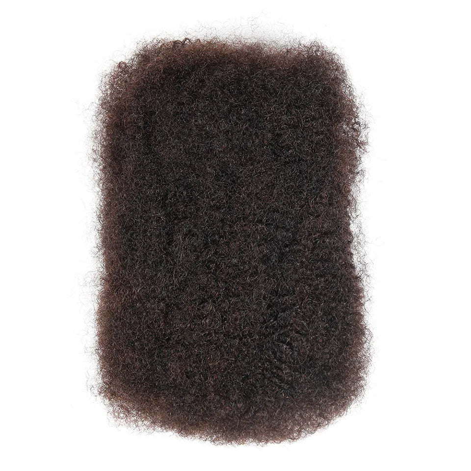 Brazilian QVR Afro Kinky Bulk Human Hair For Braiding Dreadlock Hair 50g/pc Virgin Natural Brown Remy Human Hair Debut Extension