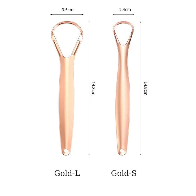 Stainless Steel Tongue 1pc Scraper Tongue Coating Cleaner TongueCoating Brush Cleaning Tongue Coating Removing Bad Breath OralCa
