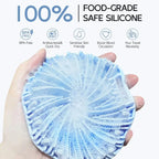 Bath Soft Silicone Back Brush Bath Shower Sponge Scrubbing Brush with Handle Exfoliating Scrub Skin Massager Exfoliating Brushes