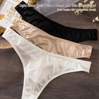 Fashion Stretchy Panties for Women Breathable Skin-friendly Ice Silk Panties Low Waist Soft Seamless Underwear Women Intimates