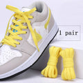 1pair Classic Basics AF1 Flat Shoelaces Sneakers Shoelace Canvas Shoes Basketball Shoe Laces Black White Color Shoes Accessories