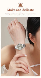 OLEVS 9946 Women Watch Auto Date Stainless steel Waterproof Luminous Automatic Mechanical Watch