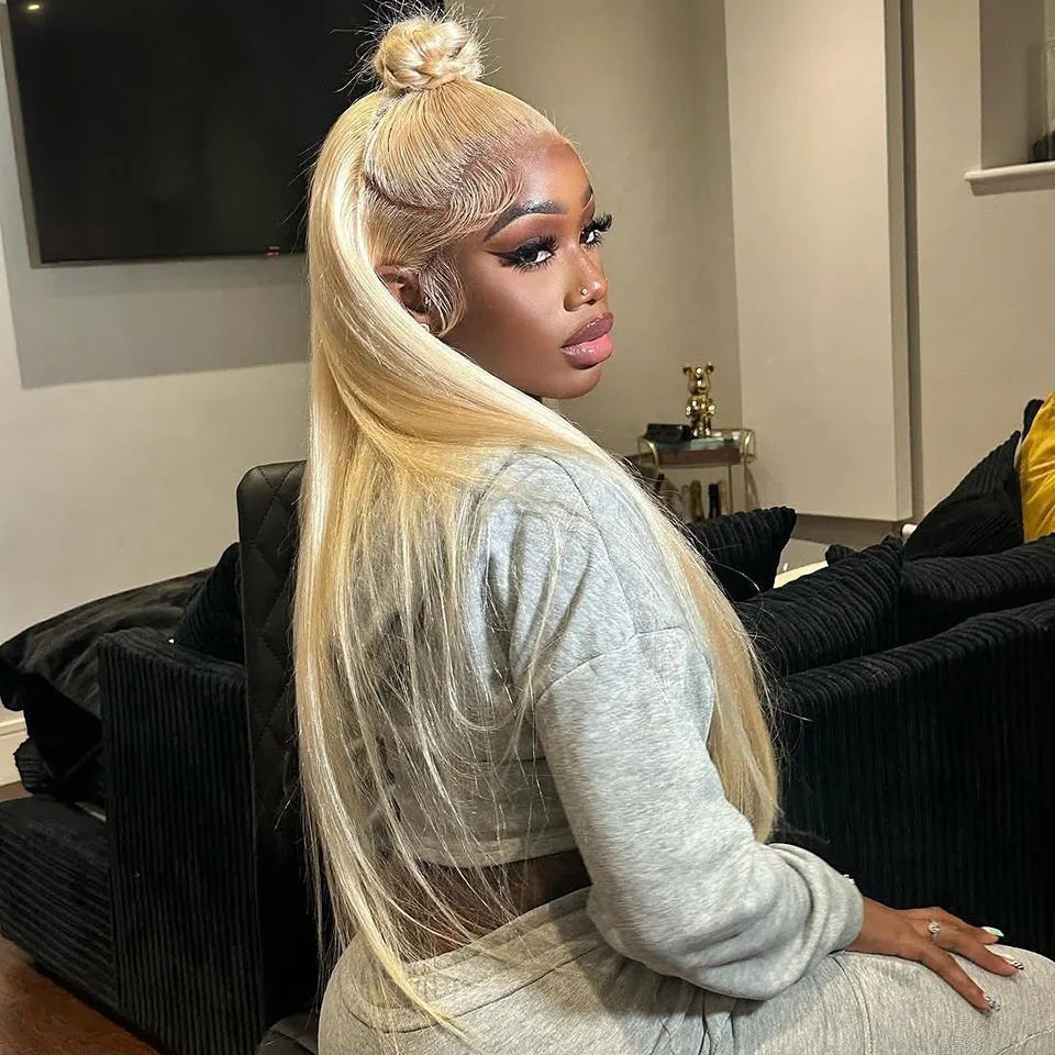 613 Blonde HD Transparent Lace Frontal Human Hair Wigs Tuneful 613 Malaysian Bone Straight 13x4 13x6 Lace Front Human Hair Wigs