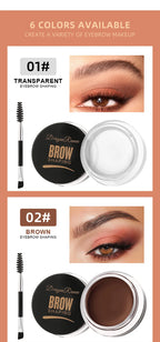Matte Eyeliner Eyebrow Cream Gel Waterproof Long Lasting Contouring Brown Black Brow Cream Wild Eyebrows Cream Concealer