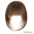 Synthetic high-level comic bangs wig women's forehead clip bangs heat-resistant natural black for daily use