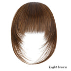 Synthetic high-level comic bangs wig women's forehead clip bangs heat-resistant natural black for daily use