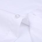 High Quality Free Ironing Men Dress Long Sleeve Shirt 100% Pure Cotton New Solid Male Regular Fit Business Shirt White Blue