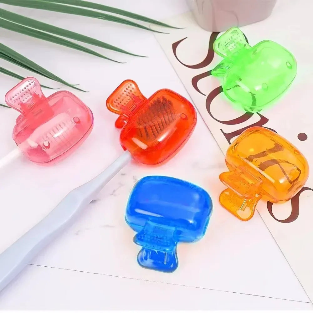 10/1PCS Toothbrush Dustproof Clips Plastic Toothbrush Head Protective Cover Portable Travel Camping Bathroom Brush Caps Case