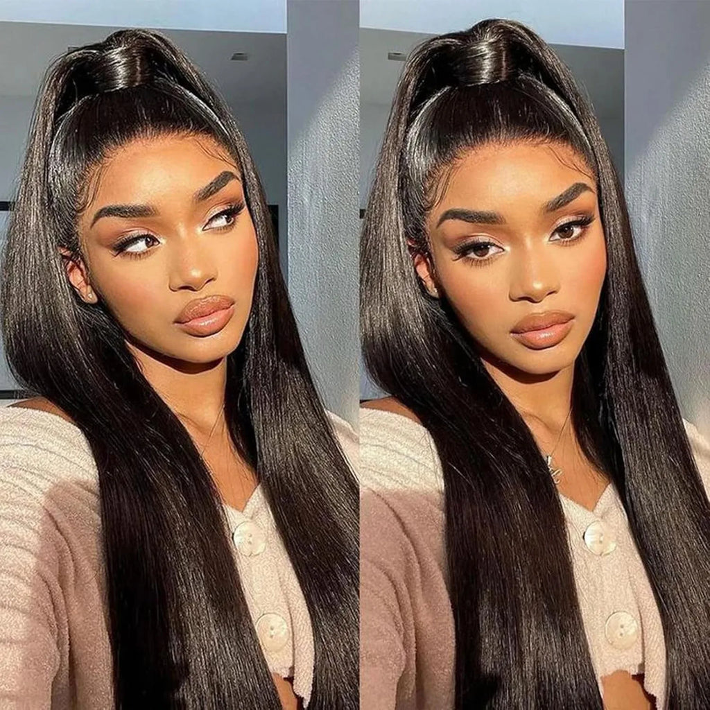 Highlight Wig 13x4 HD Lace Front Wigs Human Hair 250% Density  Straight Lace Closure Wigs Human Hair 4/27 Honey Blonde Lace Frontal Wig for Women 16 Inch