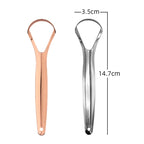 Open Type Tongue Scraper Stainless Steel Oral Tongue Cleaner Brush Cleaning Coated Tongue Toothbrush Oral Hygiene Care Tools