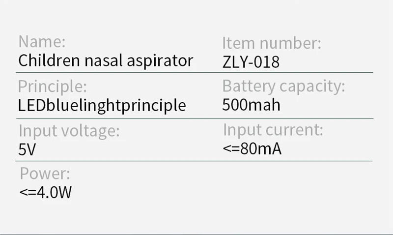 2025 New Pattern Baby Electric Nasal Aspirator Charging Version Newborn Baby Nasal Aspirator Suck Out Prevent Nasal Congestion