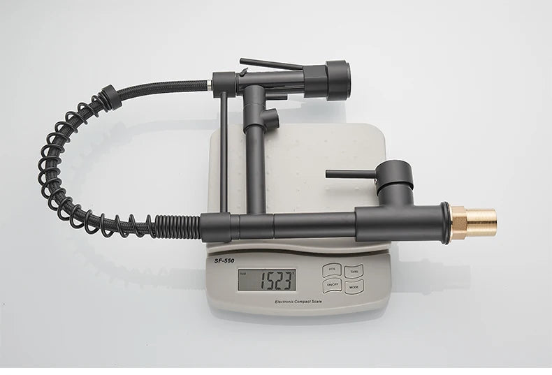 Kitchen Faucet with Pull Down Sprayer High Arc Single Handle Spring Kitchen Sink Faucet