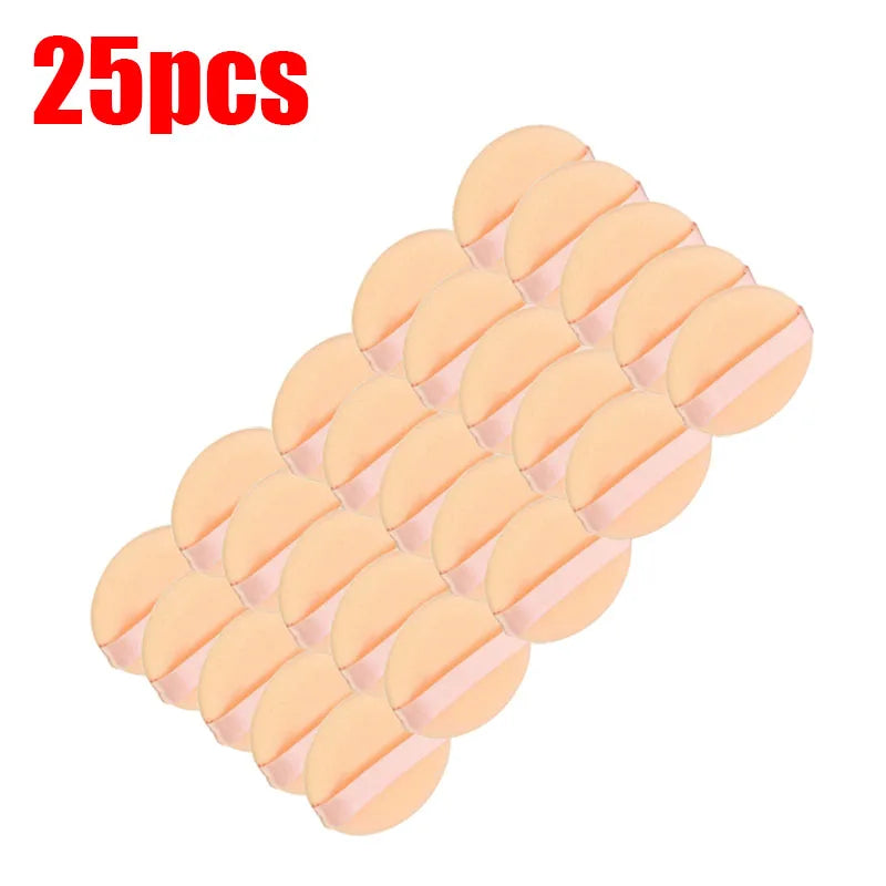 5/10/20/30pcs Powder Puff Cotton Cosmetic Powder Makeup Puffs Pads Makeup With Ribbon Face Powder Puffs For Loose And Foundation