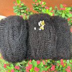 10-16Inch Natural 4C Afro Kinky Curly Bulk Human Hair Extensions No Weft Brazilian Remy Bulk for Locs Braiding Hair