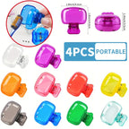 4PCS Portable Toothbrush Storage Clip Travel Essential Protective Cover - Durable Toothbrush Case for On-the-Go Hygiene
