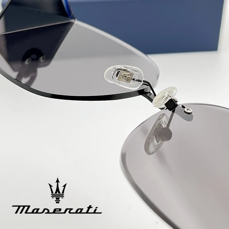 MASERATI Luxury Sunglasses Nylon Sunglasses UV400 Sunglasses for Driving Cycling Beach Outdoor for Men Women Trendy Design 20492