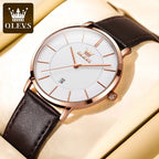 OLEVS 5869 Original Brand Fashion Men's Watch Simplicity Dial Trendy Quartz Watch Waterproof Date Milanese Mesh Belt  Wristwatch