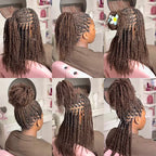 QVR Afro Kinky Bulk Hair No Attachment 50g Afro Curly Bulk 100% Human Hair Unprocessed Virgin Remy Braiding Hair for Dreadlocks