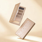 Naked 2 Basics Matte Neutral Eyeshadow Palette and Mirror Shadow Six Colors Contouring Neutral Eyeshadows Long-Lasting  Makeup