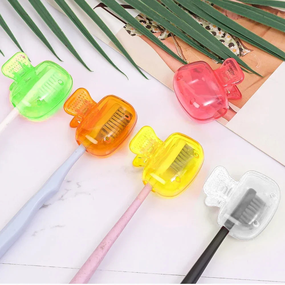 10/1PCS Toothbrush Dustproof Clips Plastic Toothbrush Head Protective Cover Portable Travel Camping Bathroom Brush Caps Case