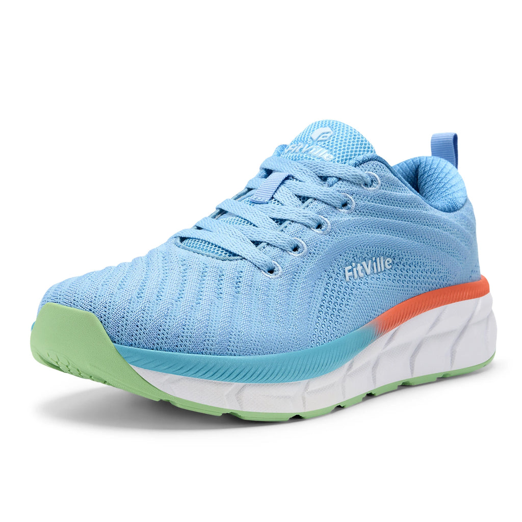 Fitville Women's Sports Shoes Breathable Wide Walking Rnning Jogging Shoes for Women Casual Sneakers Lightweight Comfortable