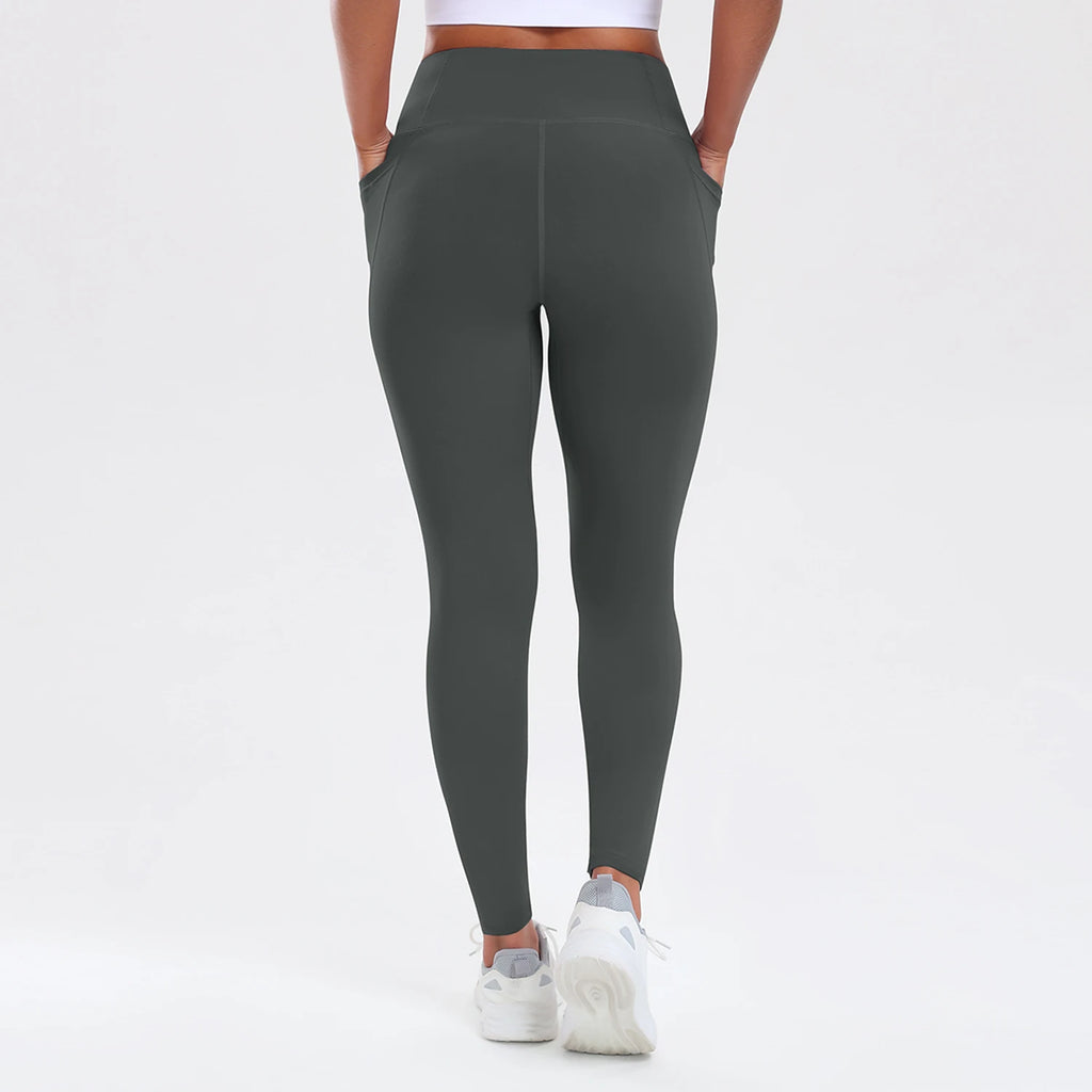 Women Yoga Pants with Pockets Butt Lifting Tummy Control Sports Leggings High Waist Fitness Tights Gym Clothing Sportswer