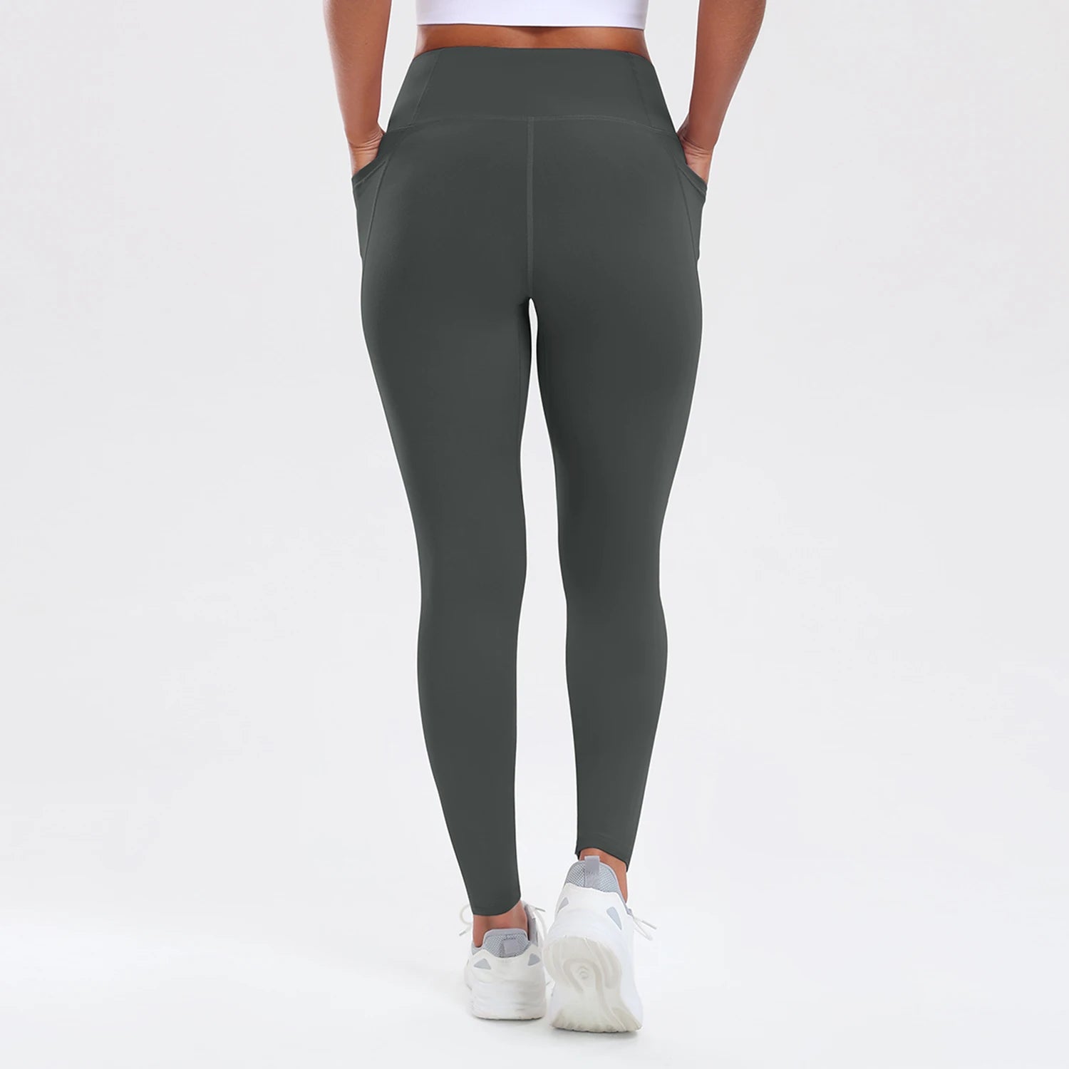 Women Yoga Pants with Pockets Butt Lifting Tummy Control Sports Leggings High Waist Fitness Tights Gym Clothing Sportswer