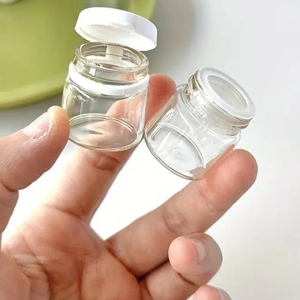 2/5PCS Clear Leak-Proof Travel Bottle for Makeup Remover & Lotion Containers Dispenser with Flip-Top Essence Bottled Separately