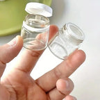 2/5PCS Clear Leak-Proof Travel Bottle for Makeup Remover & Lotion Containers Dispenser with Flip-Top Essence Bottled Separately
