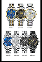 POEDAGAR Original Military Men Watches Waterproof Luminous Date Chronograph Man Watch Stainless Steel Men's Quartz Watches Reloj