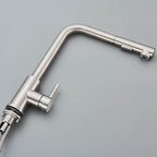 Black Pull Out Kitchen Sink Faucet Deck Mounted Stream Sprayer Kitchen Mixer Tap Bathroom Kitchen Hot Cold Tap