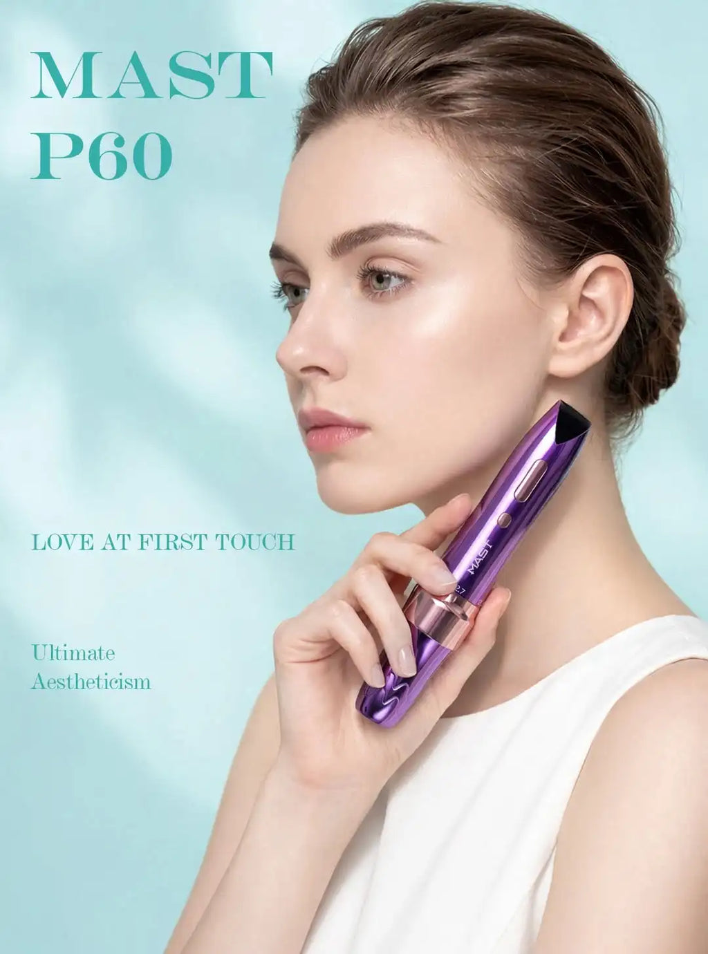 Mast P60 Permanent Makeup Tattoo Machine 5 Adjustable Strokes LED Digital Display Lightweight Design for Eyebrows Eyeliner Lip