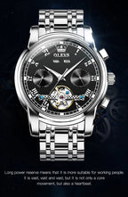 100% Original OLEVS Automatic Mechanical Couple Wrist Watches for Men and Women Waterproof Watches His or Hers Lover's Watch Set
