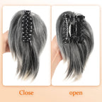 Pinch style messy chicken coop head wig ponytail bun bun bun head straight ponytail
