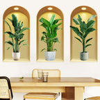 18 Styles Simulated Archway Niche Potted Plant Painting Wall Stickers Bedroom Living Room Hall Peel & Stick Art Mural Decals