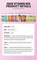 MIX Hair Vitamin Capsule Hair Treatment Oil Fast Restore Frizzy Hair Soft Smooth Shiny Keratin Complex Oil Hair Care Capsules