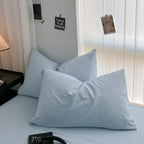 Cozy Bedding Set 3Pcs,1 Duvet Cover with Zipper Closure,2 Pillowcases,Solid Color,Super Soft, Machine Washable, Colorfast