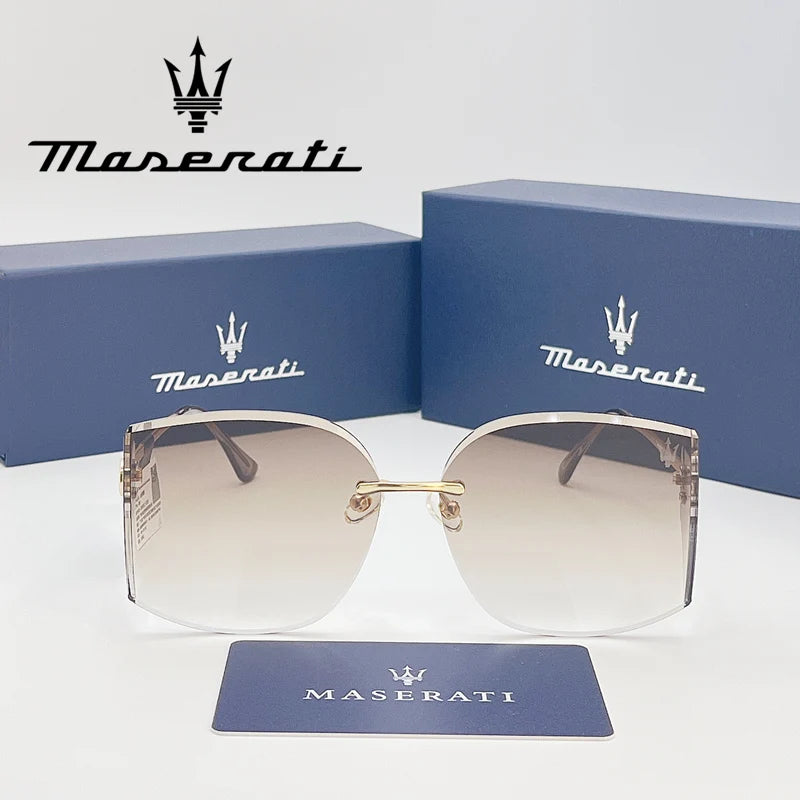 MASERATI Luxury Sunglasses Trendy Design Nylon Sunglasses UV400 Sunglasses for Driving Cycling Beach Outdoor for Men Women 20493