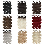 26 inch Body Wave Crochet Hair 3PCS Synthetic Braids Hair Ombre Blonde Balayage Natural Braiding Hair Extensions 300g/lot