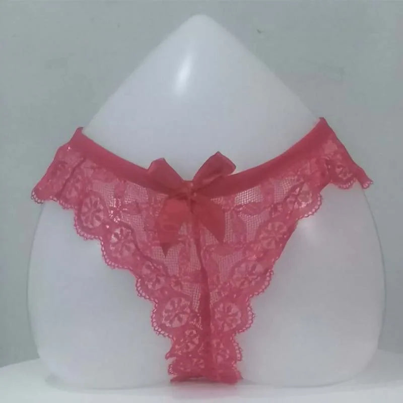 Sexy Lace Thong Women Butterfly Low Waist Panties Transparent Underwear Ladies Briefs Lingere Panty Underware Womens Lingerie