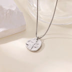 Stainless Steel Cross Pendent Necklaces for Women Men Gold Color Religion Clavicle Chains Necklaces 2026 Trend Jewelry Wholesale