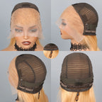 27# Blonde Short Bob Wig Human Hair 210% Straight 13x4 Lace Front Wig Human Hair Bob Wigs for Black Women Burgundy Brown Black