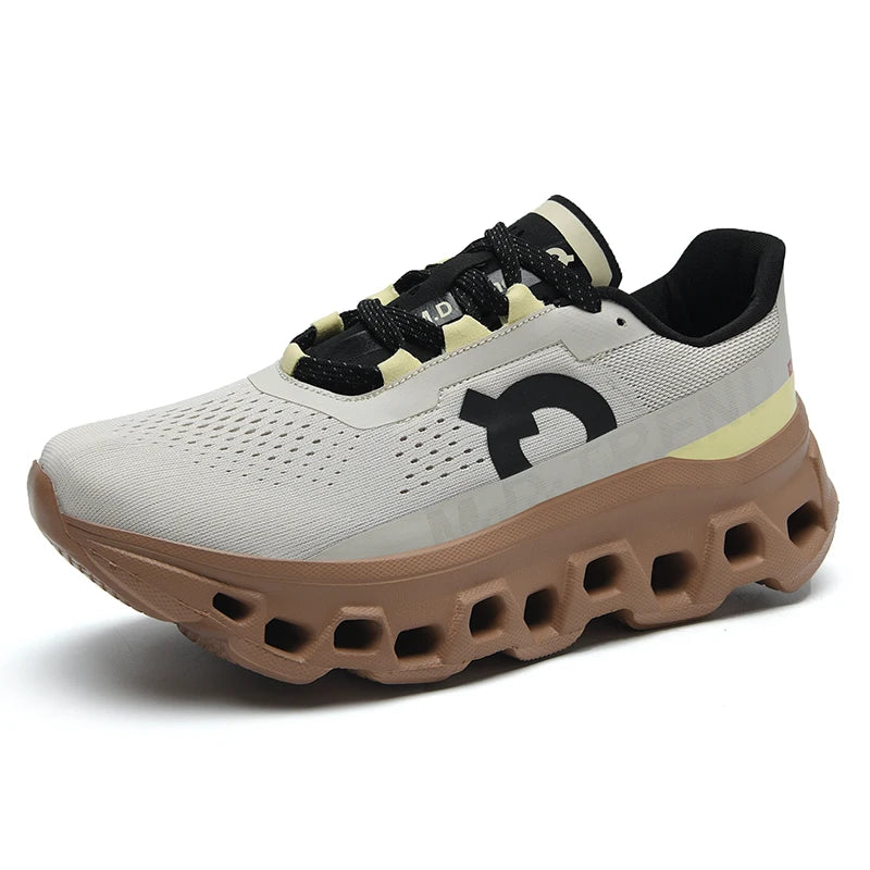 2025Male Cushioning Sneakers NonSlip Casual Sports Shoes Lightweight Men's Walking Running Shoes Hhollow Design Large Size 39-45