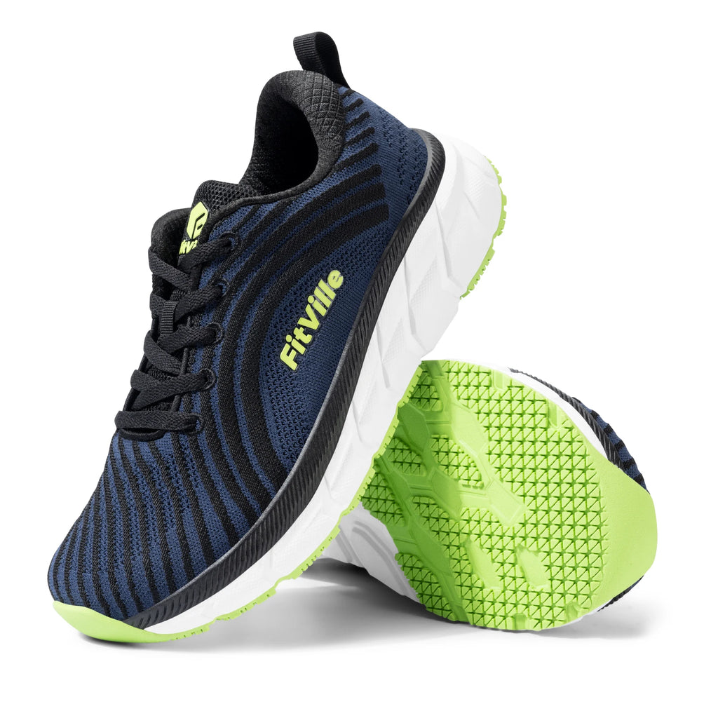 FitVille Wide Toe Box Shoes For Women Breathable Wide Fit Running Shoe Lightweight for Swollen Feet with Cushioned Relief Pain