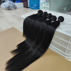 Straight Human Hair Bundles And Closure 2x6 Lace Closure Human Hair Bundles With 4x4 5x5 Closure Brazilian Raw Hair Bundles