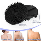 1PC Polygonal Silicone Bath Brush, Deep Exfoliating Massage Body Scrubber Soft Silicone Bathing Tool for Shower