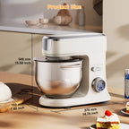 BioloMix 7L Food Mixers for Baking, 1200W DC Motor Stand Mixer, with Dough Hook, Whisk & Beater, Meat Grinder Attachment