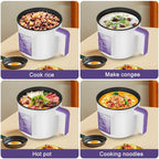 Mini Electric Rice Cooker Double Layer Multi Cooker Non-Stick Smart MultiCooker Electric Cooker Steamed Rice Pot for Home