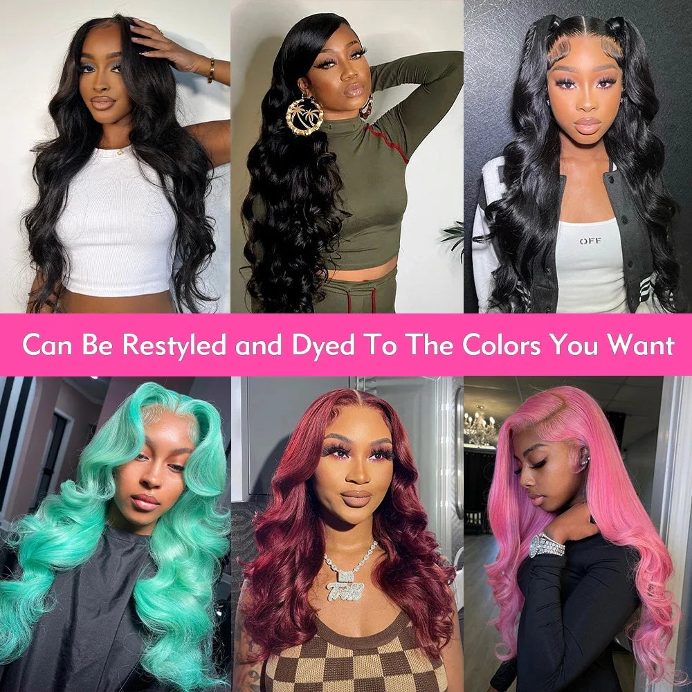 30 40 Inch Body Wave Human Hair Wigs 13x6 HD Lace Front Wig Human Hair 13x4 360 Lace Frontal Wigs 4x4 Lace Closure Wig For Women