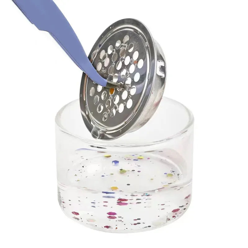 LULAA 1/2Pcs Nail Brush Cleaning Cup Nail Brush Cleaning Dish Mesh Layered Nail Brush Cleaning Cup Suitable for Nail Care Tools